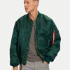 Alpha Industries Яке бомбър 100101 Зелен Regular Fit за Мъже цена