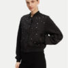 DKNY Яке бомбър P4JJZXIZ Черен Regular Fit за Жени цена