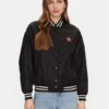 Guess Jeans Яке бомбър W5RL43 WHAA2 Черен Regular Fit за Жени цена