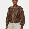 Guess Яке бомбър W5RL21 WGW40 Кафяв Regular Fit за Жени цена