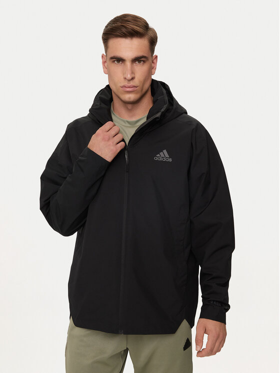 adidas Яке за дъжд Terrex Traveer RAIN.RDY HG6016 Черен Relaxed Fit за Мъже цена