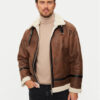 Lindbergh Яке от имитация на кожа 30-301124 Кафяв Regular Fit за Мъже цена