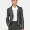 ONLY Яке от имитация на кожа Gemma 15153079 Сив Regular Fit за Жени цена