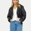 ONLY Яке от имитация на кожа Vera 15321935 Черен Regular Fit за Жени цена
