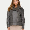 ONLY Яке от имитация на кожа Betty 15322044 Кафяв Regular Fit за Жени цена