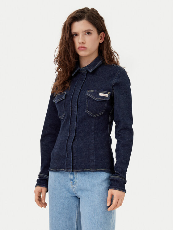 дънкова риза Calvin Klein Jeans за Жени цена