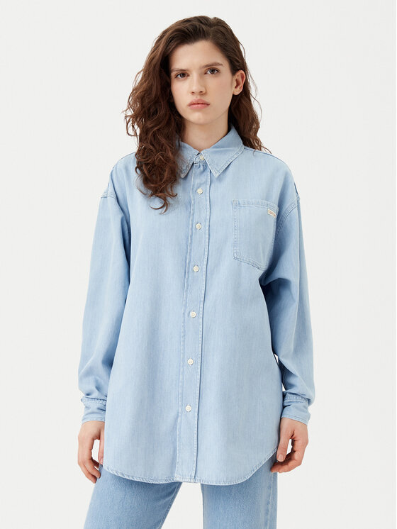 дънкова риза Calvin Klein Jeans за Жени цена