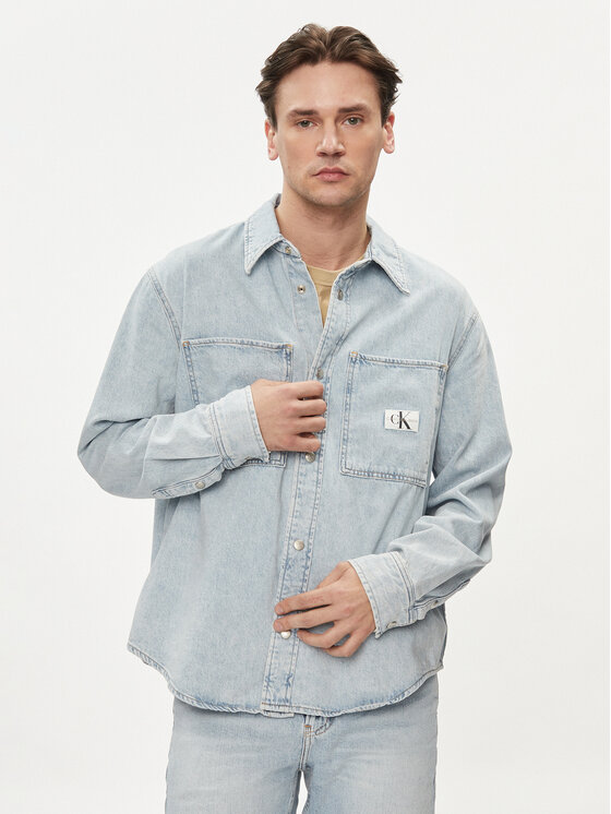 дънкова риза Calvin Klein Jeans за Мъже цена