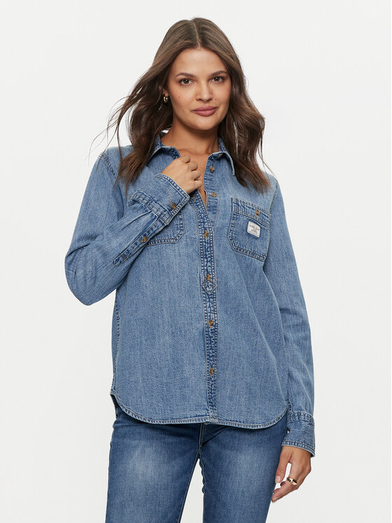 дънкова риза Guess Jeans за Жени цена