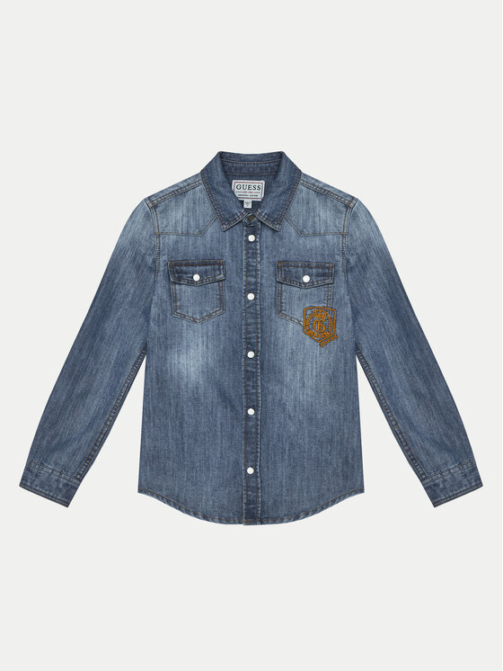 дънкова риза Guess за Момчета цена