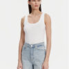 Gap топ 540670-02 Бял Slim Fit за Жени цена