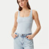 Guess Jeans топ W5GP26 KA0H1 Син Regular Fit за Жени цена