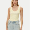 Guess топ W5GP29 KA0H1 Жълт Regular Fit за Жени цена