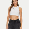 Karl Kani топ 6131302 Бял Cropped Fit за Жени цена