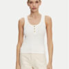 Tommy Hilfiger топ Henley WW0WW43920 Бял Slim Fit за Жени цена