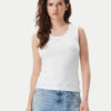 Tommy Jeans топ Essential DW0DW20673 Бял Slim Fit за Жени цена