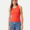 Tommy Jeans топ Essential DW0DW20673 Оранжев Slim Fit за Жени цена
