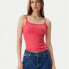 Tommy Jeans топ Essential DW0DW20675 Розов Slim Fit за Жени цена