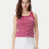 Tommy Jeans топ DW0DW19492 Червен Slim Fit за Жени цена