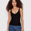 Vero Moda топ Glory 10264760 Черен Slim Fit за Жени цена