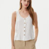 Vero Moda топ Bumpy 10325830 Бял Standard Fit за Жени цена