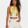 Versace Jeans Couture топ 76HAM227 Бял Skinny Fit за Жени цена