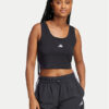 adidas топ Essentials Small Logo JE1321 Черен Slim Fit за Жени цена