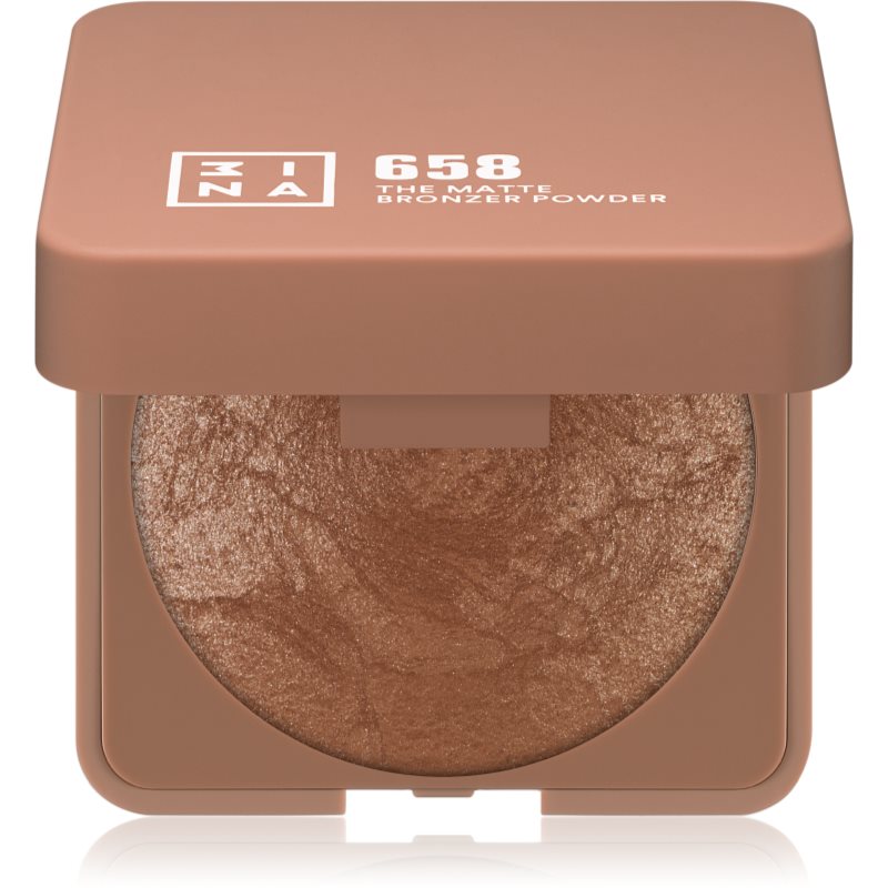 3INA The Bronzer Powder компактна бронзираща пудра цвят 658 Matte Sand 7 гр.