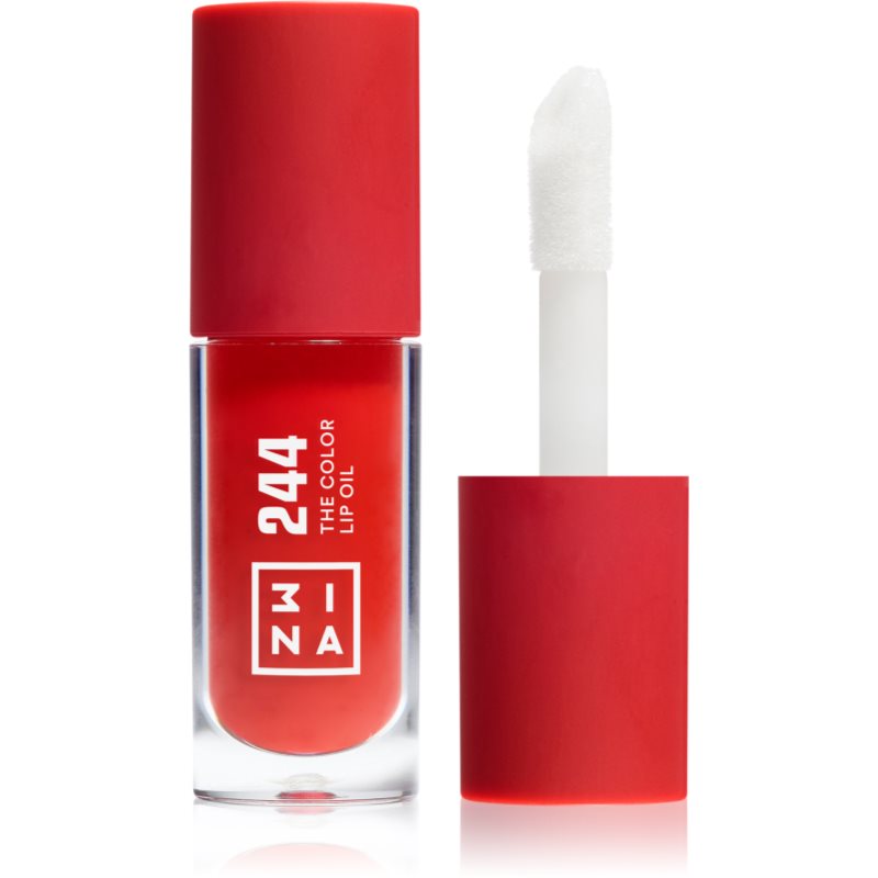 3INA The Color Lip Oil хидратиращо олио за устни цвят 244 - Classic Rich Red
