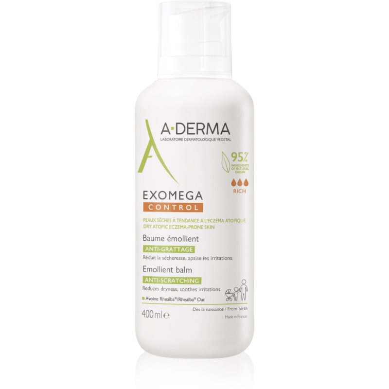 A-Derma Exomega Control Emollient Balm Балсам за чувствителна и суха кожа 400 мл.