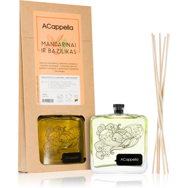 ACappella Mandarin and Basil aроматизиращ дифузер с пълнител 100 мл.