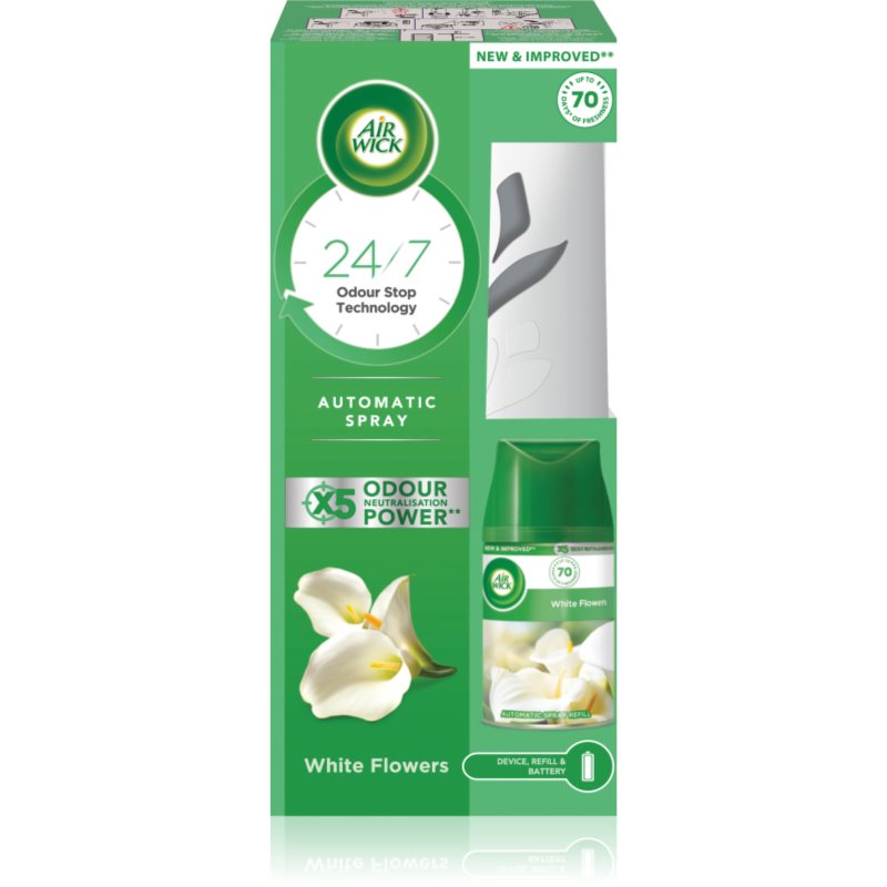 Air Wick Freshmatic White Flowers cпрей за дома с аромат на цветя 250 мл.