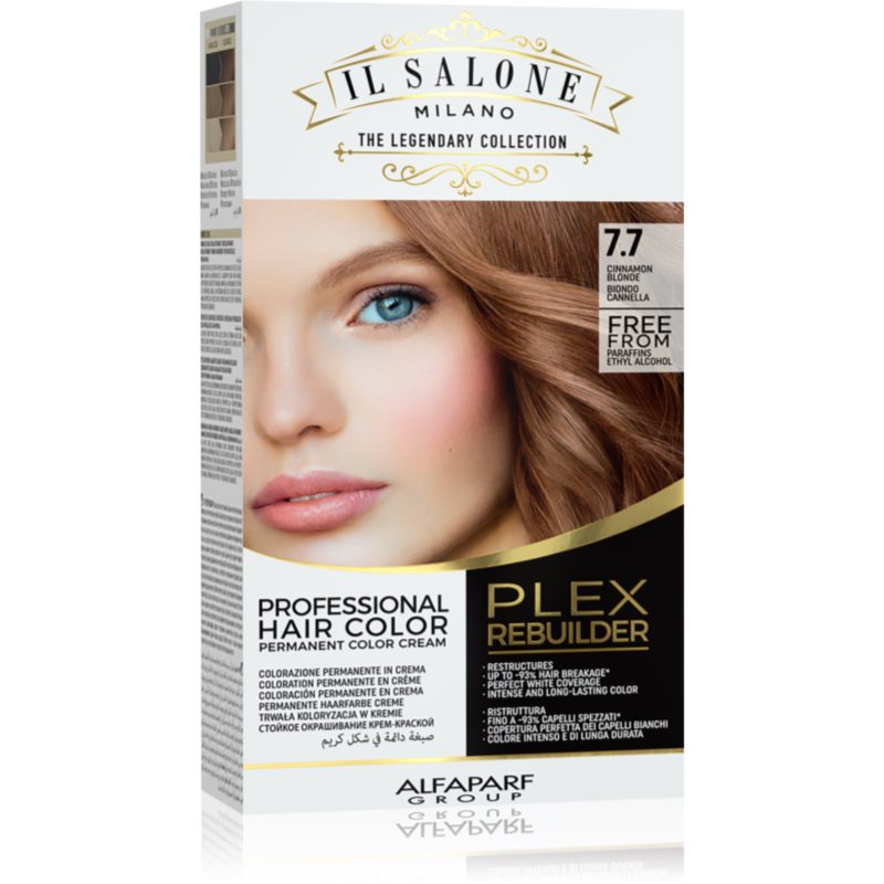 Alfaparf Milano Il Salone Milano Plex Rebuilder перманентната боя за коса цвят 7.7 - Cinnamon Blonde 1 бр.