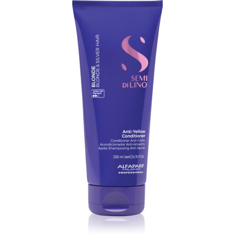Alfaparf Milano Semi di Lino Blonde лилав балсам за блонд коса и коса с кичури 200 мл. на ниска цена