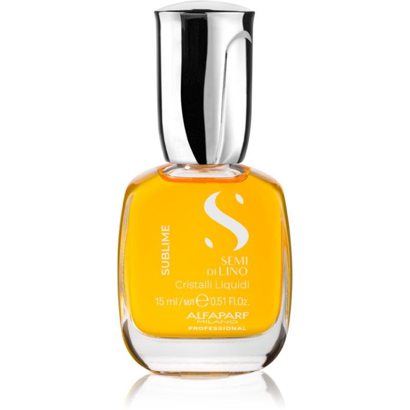 Alfaparf Milano Semi di Lino Sublime Cristalli хидратиращо олио за блясък и мекота на косата 15 мл.