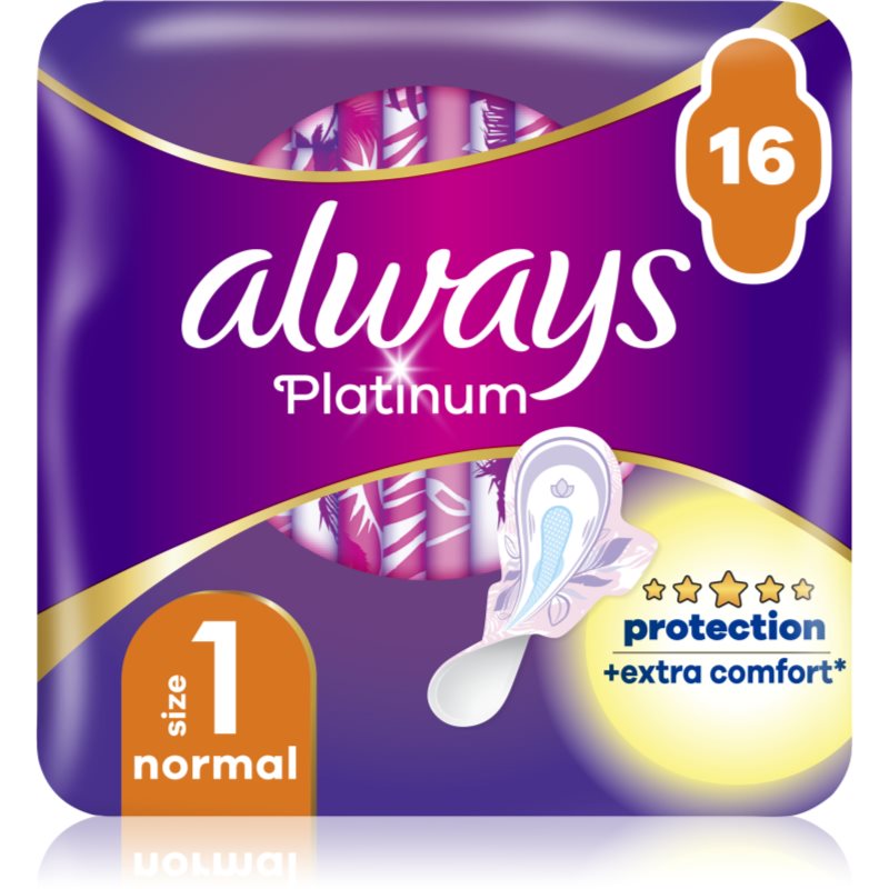 Always Platinum Normal Size 1 санитарни кърпи 16 бр. на ниска цена
