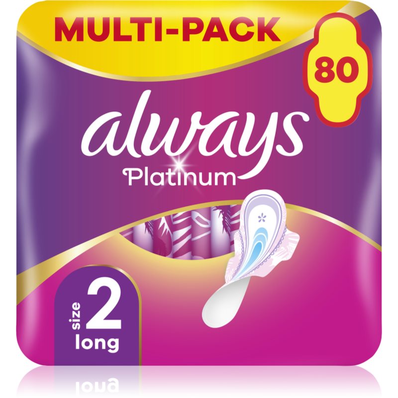 Always Platinum Super санитарни кърпи 80 бр. на ниска цена