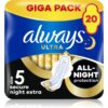 Always Ultra Secure Night Extra санитарни кърпи 20 бр.