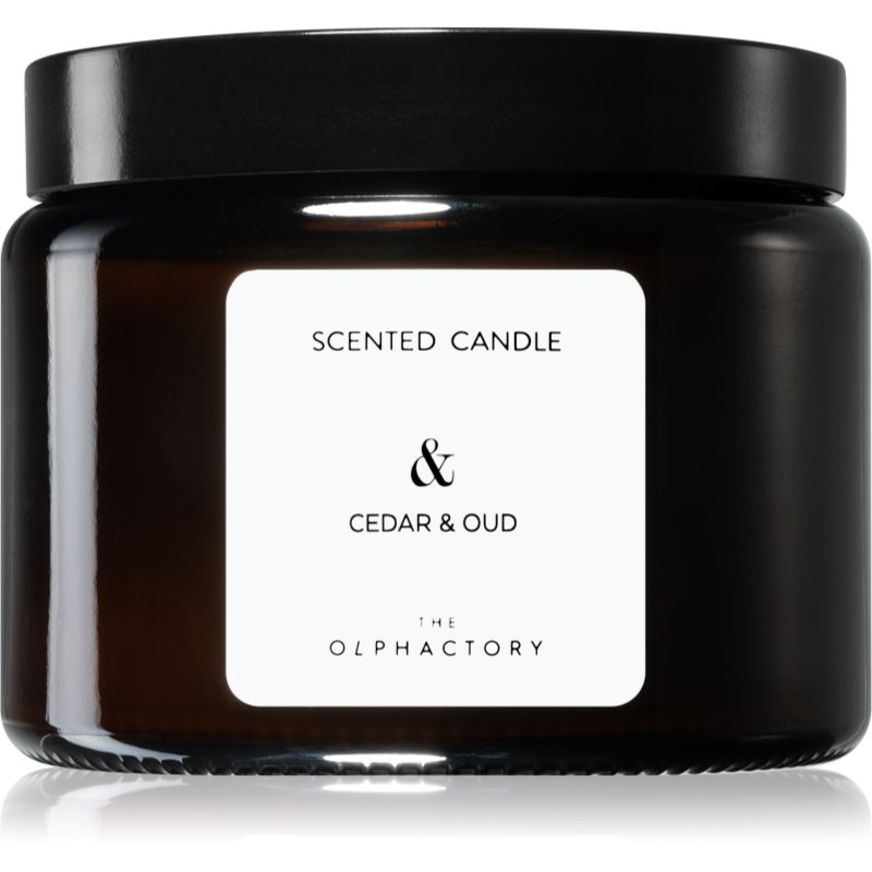 Ambientair The Olphactory Cedar & Oud ароматна свещ (brown) & 360 гр.
