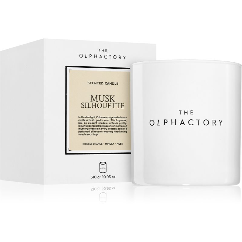 Ambientair The Olphactory White Insignia Musk Silhouette ароматна свещ 310 гр.