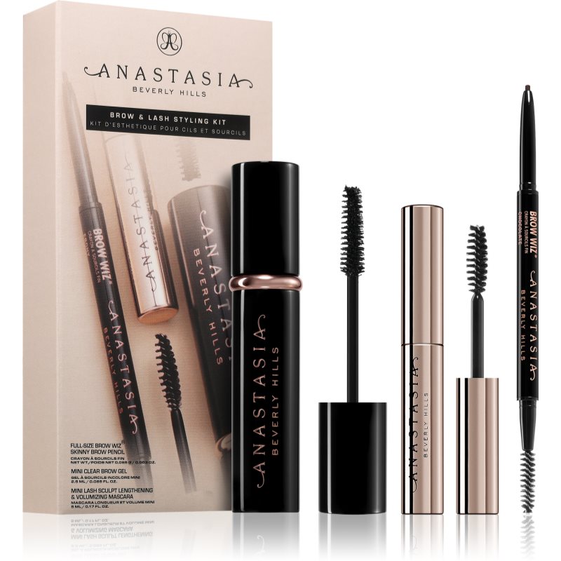 Anastasia Beverly Hills Brow & Lash Styling Kit подаръчен комплект за очи и вежди цвят Medium Brown