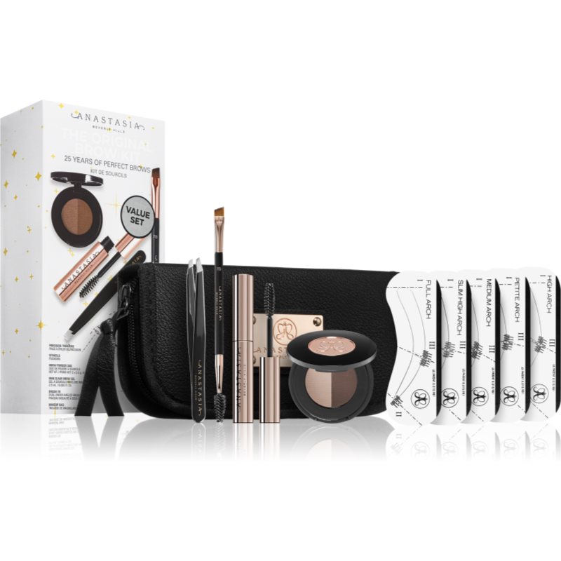 Anastasia Beverly Hills OG Brow Kit подаръчен комплект цвят Dark Brown