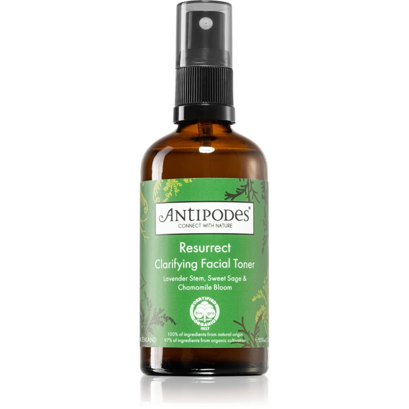 Antipodes Resurrect Clarifying Facial Toner почистващ освежаващ тоник в спрей 100 мл.