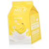 A’pieu One-Pack Milk Mask Banana подхранваща платнена маска 21 мл.