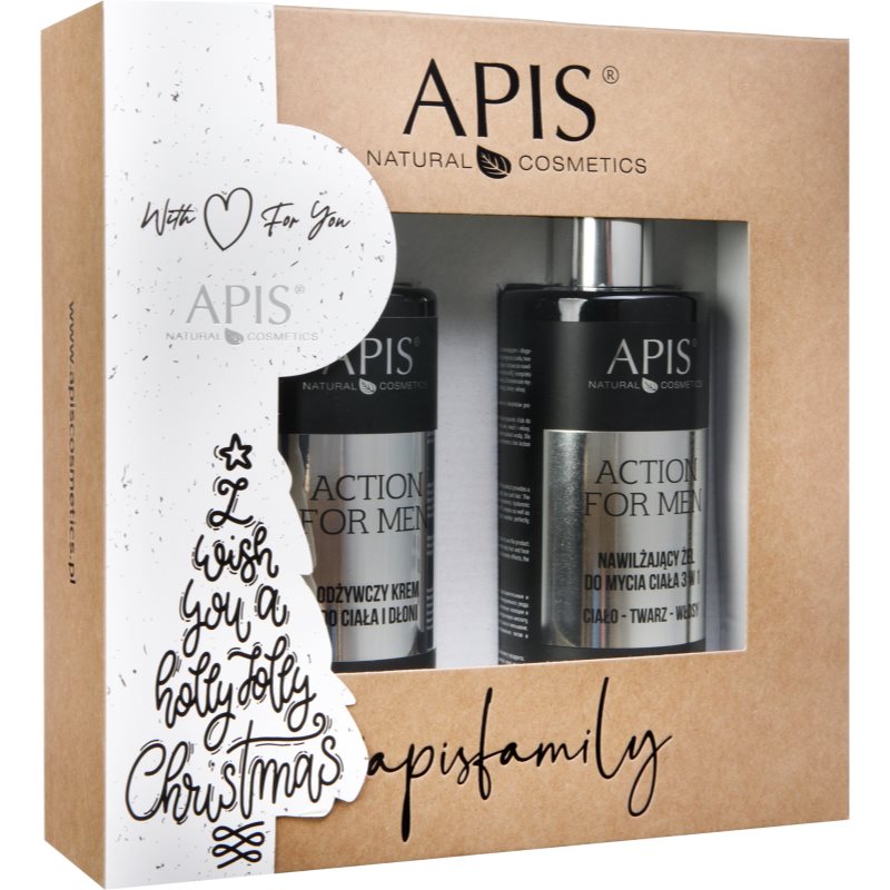 Apis Natural Cosmetics Action For Men подаръчен комплект за мъже