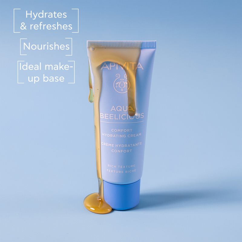 Apivita Aqua Beelicious Comfort Hydrating Cream Rich подхранващ дневен и нощен крем за лице хидратираща 40 мл. на ниска цена