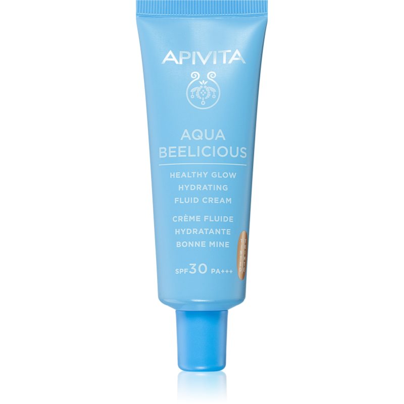 Apivita Aqua Beelicious Tinted Fluid SPF30 лек тониращ флуид за озаряване на лицето SPF 30 40 мл. на ниска цена