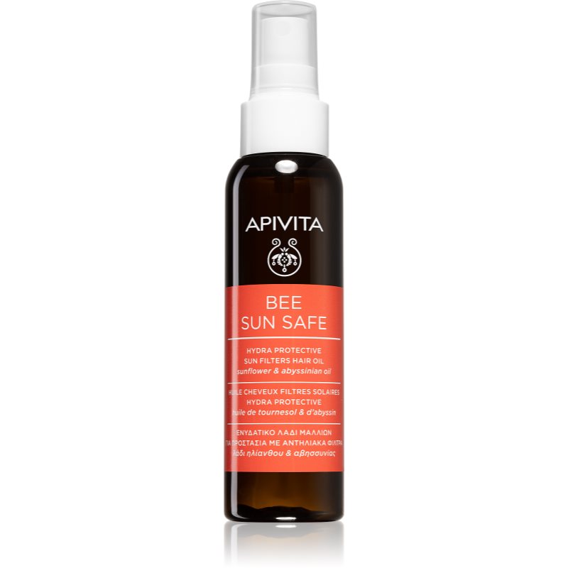 Apivita Bee Sun Safe Hair Oil хидратиращо олио за изтощена от слънце коса 100 мл.