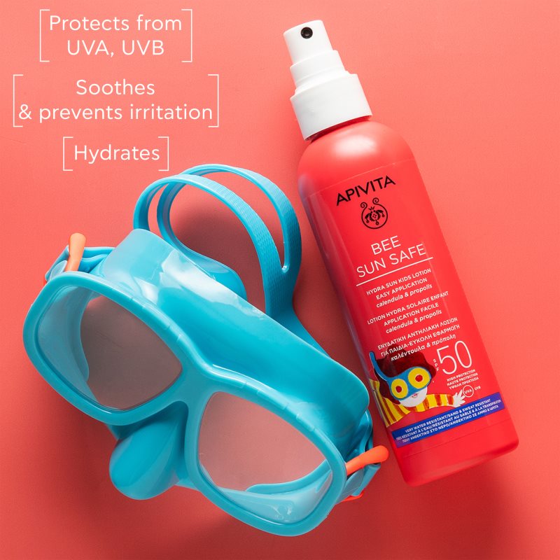 Apivita Bee Sun Safe Kids Spray SPF50 детско мляко за тен SPF 50 200 мл. на ниска цена