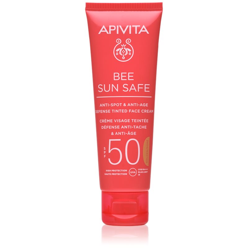 Apivita Bee Sun Safe защитен тониращ крем за лице SPF 50+ 50 мл.
